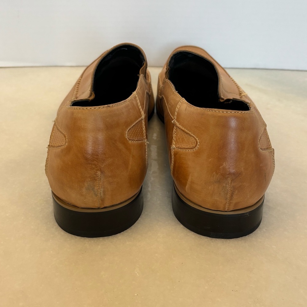 Stacy Adams Light Brown Leather Slip-Ons Size 15 - Picture 5 of 7